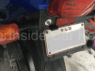 Honda CBR1100 Motorcycle back storage lock