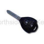 Triangle shape remote key for Toyota 2 button lock and unlock black