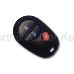 Toyota central locking remote control oval shape  3 button lock, unlock and panic buttons