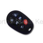 Toyota central locking remote control oval shape 6 button lock, unlock, 2 side doors, lift back and panic buttons