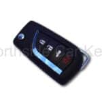 Remote rectangle flip key for Toyota 4 button. Lock, unlock, boot and panic buttons