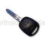 Toyota remote key 2 button black