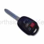 Rectangle shape remote key for Toyota 4 button lock, unlock, boot and panic buttons