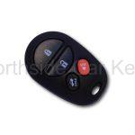 Toyota central locking remote control oval shape 4 button lock, unlock, boot and panic buttons