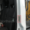 VIN Sticker location passenger door well on van example