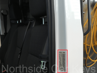 VIN Sticker location passenger door well on van VIN Sticker location passenger door well on van example