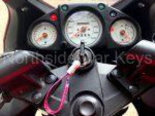 2012 KAWASAKI NINJA 250R MOTORCYCLE replacement key in ignition