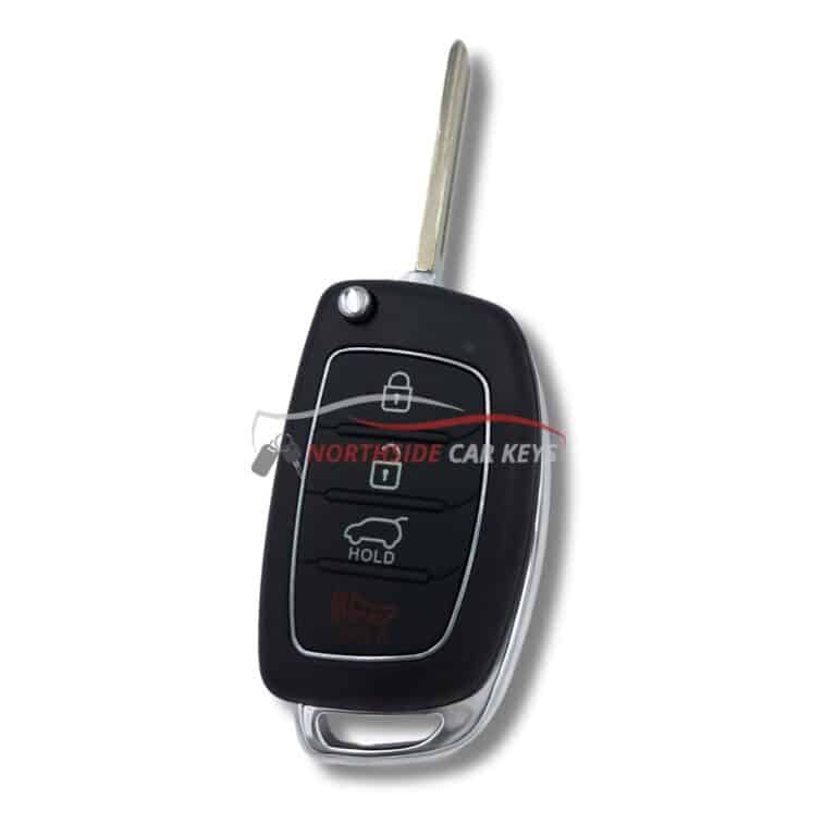 Hyundai 4 button remote key,from Northside Car Keys