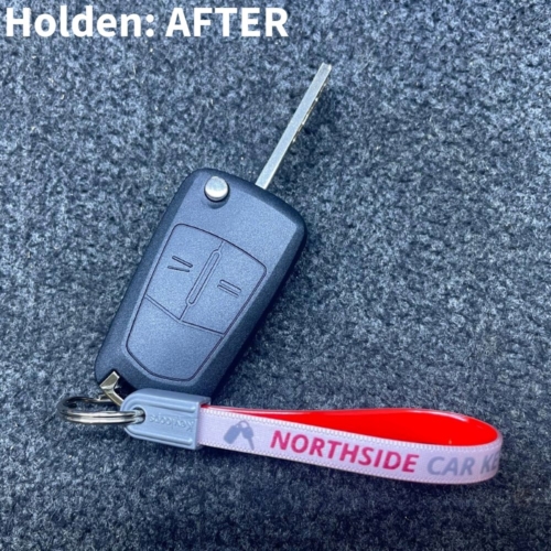 Holden flip key fixed by Northside Car Keys looking brand new