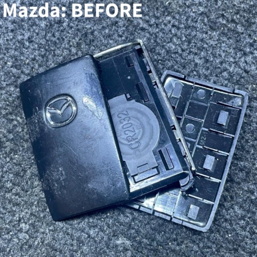 Mazda smart key with very damaged shell/case for replacement