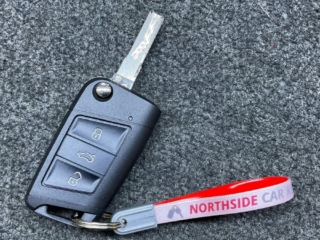 Volkswagen VW flip key with brand new shell and secure blade attached