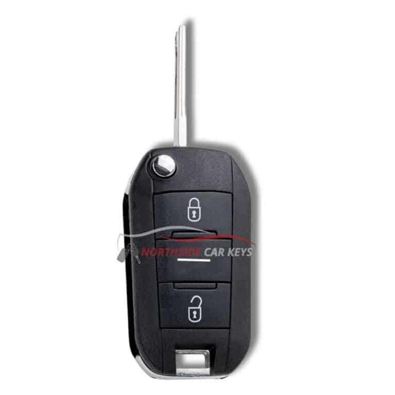 Peugeot 3 button remote key,from Northside Car keys