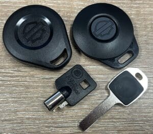 Harley Davidson motorcycle smart fobs and mechanical keys in stock at Northside Car Keys