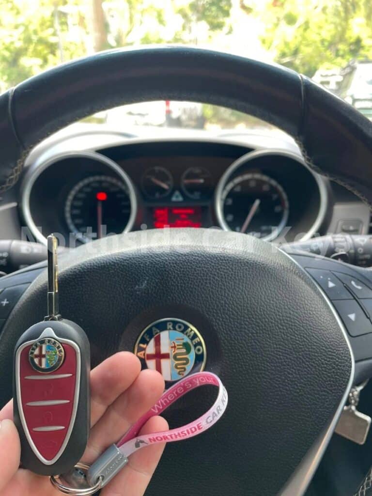 2014 ALFA ROMEO GIULIETTA replacement key on dash by Northside Car Keys