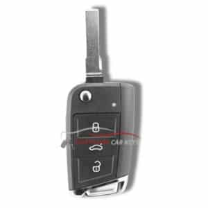 Skoda 3 button remote key,from Northside Car Keys