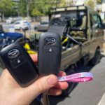 Genuine Smart key supplied, cut and coded for Daihatsu Hi-Jet truck by Northside Car Keys - rear view of truck