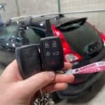Replacement genuine twist key for Volvo C30 made by Northside Car Keys - rear view